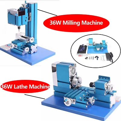 Mini Metal Lathe Machine Milling DIY Woodworking For Modelmaking Hobby Crafts • $169.99