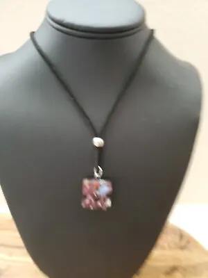 Murano Glass Pendant Necklace • $11