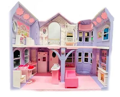 2000 Barbie Dream House Victorian Mansion Vintage Townhouse Toy Folds Castle • $237.50