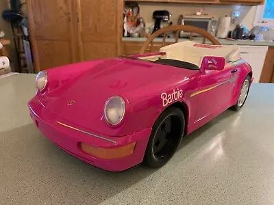 Vintage 1991 Barbie Pink Porsche Carrera - Incomplete • $18.95