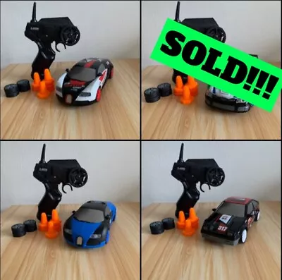 £30 • Buy Race/Drift RC Car Sets 4WD 2.4GHz Controller 1:24 15km/h Bugatti Honda