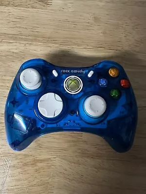 PDP Rock Candy Clear Blue Wired Controller Xbox 360 For Parts Or Repair  • $10.80