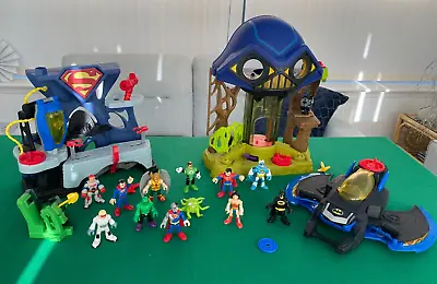 Imaginext DC Comics Superman Job Lot Hall Of Justice / Doom Playsets And Figures • £24.99