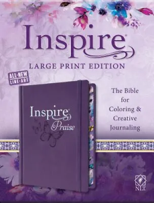 NLT Inspire PRAISE Bible Purple By Tyndale • $93.78