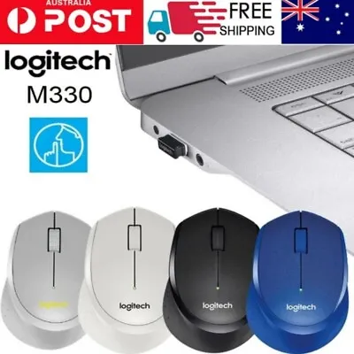 $12.89 • Buy Logitech M330 Silent Wireless Mouse 2.4GHz USB Nano Receiver Optical Gaming Mice