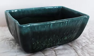 Vintage Art Pottery USA 76 Green Rectangular Planter • $15