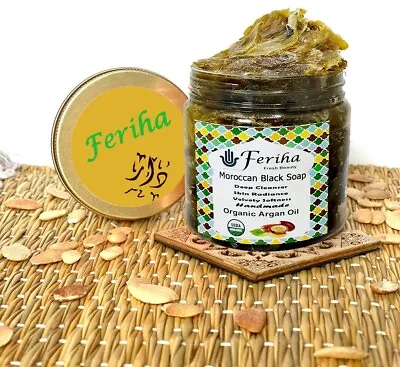 Feriha Moroccan Black Soap - Argan Oil - 100% Natural – Artisan  Beldi Soap • $18.80