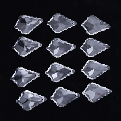 12-Piece Clear Chandelier Crystal Prisms Pendant For Chandelier Curtain • £8.99