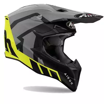 Airoh Wraaap Reloaded Yellow Grey Offroad Helmet - New! Fast Shipping! • $153.73