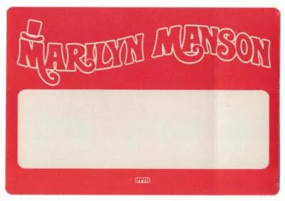 Marilyn Manson Red Cloth Backstage Pass. OTTO • $8.99