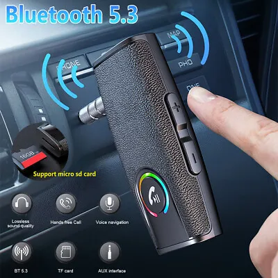 Bluetooth 5.3 Audio Music Wireless Receiver AUX 3.5mm Home Car Handsfree Adapter • $12.99