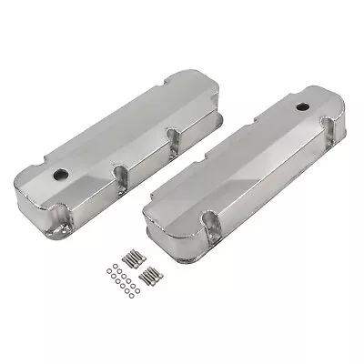 For BBF Big Block Ford 429-460 Fabricated Aluminum Valve Covers W/ Hole Polished • $118.99