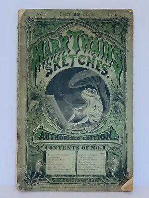 Mark Twain's Sketches. Authorized Edition. No. 1 • $599