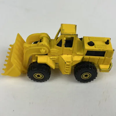 VTG 1979 Hot Wheels Caterpillar Front Loader Construction Yellow 1/64 Malaysia • $8.90