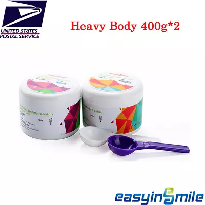 Dental Impression Putty Silicone Mould Material Hydrophilic 400g*2 Base&Catalyst • $49.67