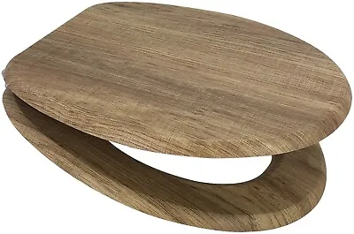 Euroshowers Mahogany Walnut Oak Beech Pine MDF WOOD Toilet Seats • £33.55