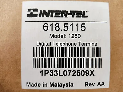Inter-tel Model 1250 8-Button Full Duplex Telephone Set • $115