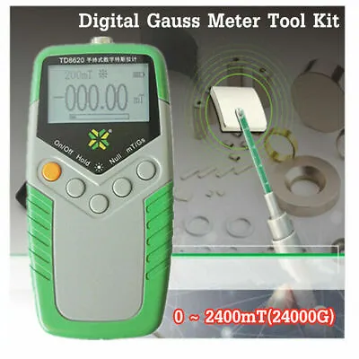 Digital Handheld Tesla Meter Magnet Gauss Meter Magnetic Field Tester Flux Meter • $83.27