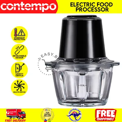 Electric Mini Food Processor Kitchen Vegetable Chopper Meat Grinder Contempo New • $58.74