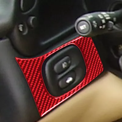 Bright Red Carbon Fiber Car Headlight Button Panel Cover For Corvette C5 98-04 • $8.97