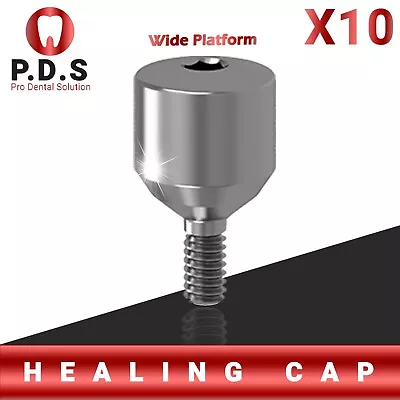 $27.90 • Buy 10X Dental Titanium Healing Cap Wide Platform For Dental Implant Dentist Lab