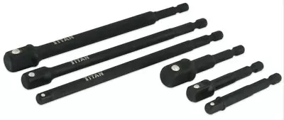 Titan 12087 3pc 6  & 3  Long Impact Grade Socket Adapter Set • $17.95