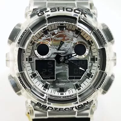 CASIO G-SHOCK GA-100SKC-1AJF Clear Analog Digital Men's Watch New In Box • $209.56