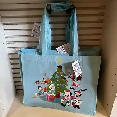 Disney Parks Christmas Holiday Mickey Mouse And Friends Reusable Tote Bag New • $17.95