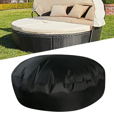 Heavy Duty Garden Patio Day Bed Furniture Cover Round Outdoor Sun Waterproof 1 • £30.89