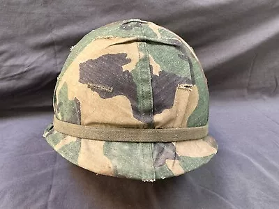 U.S. Army M1 Helmet With Liner Camouflage Cover 2 Helmet System Ships Same Day! • $85
