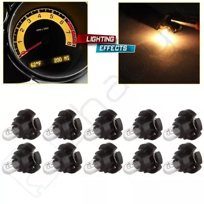 10X T4/T4.2 Neo Wedge Halogen Bulb Warm White Dashboard A/C Climate Light Lamp • $7.59