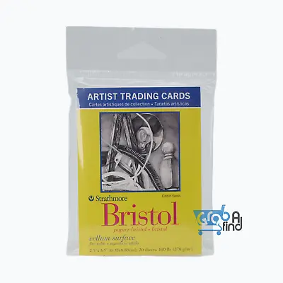 Strathmore Artist Trading Cards Vellum Bristol Paper 2.5x3.5 Inches 20 Cards • $6.99