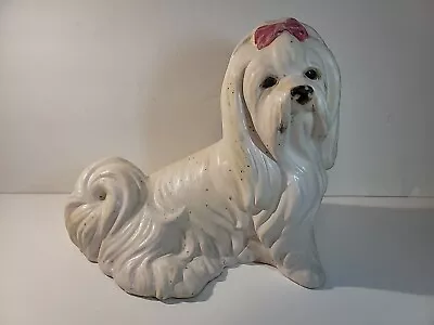 Vintage Ceramic Maltese Dog  • $35.89