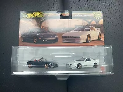 Hot Wheels Premium 1:64 2 Pack 04 Mazdaspeed Miata Mazda RX7 FC Pandem • $31