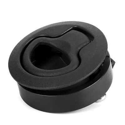 ✈Black Round Flush Slam Latch Deck Hatch Pull Practical Boat Marine Hardware • $12.39