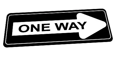 £8 • Buy American One Way Road Sign Reproduction Road Sign California One Way Sign