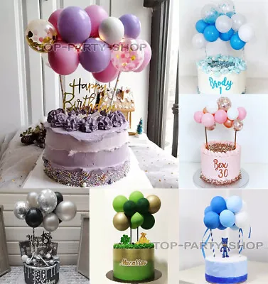 CONFETTI Balloon Cake Topper GARLAND Birthday PARTY Decoration Pastel Rainbow • £2.49
