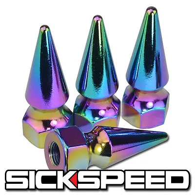 4pc Sickspeed Spiked Bolt For Engine Bay Dress Up Kit M6x1 P6 Neo Chrome • $8.88