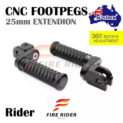 For Dragster 800 RR / RC 15-19 18 17 CNC M-GRIP Front Foot Pegs 25mm Lower Black • $74.34
