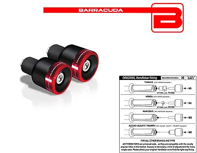 BARRACUDA B-LUX ERGAL BALANCING BALANCES RED For ALL MASH MOTORCYCLES ITALY • £33.63