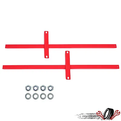 Subframe Connectors Control Arm Red Steel For Ford Mustang & Cobras 1979-2004 • $59
