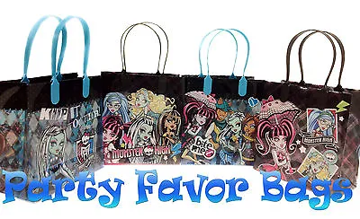 18 Pc Monster High Party Favor Bags Candy Treat Birthday Loot Gift Durable Sack • $190.99