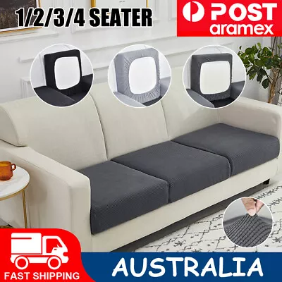 Sofa Cushion Cover 1 2 3 4 Seater Stretch Lounge Slipcover Protector Couch Cover • $12.99