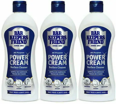 £9.41 • Buy 3 X Bar Keepers Friend All Purpose Power Cream Stain Remover Tough Cleaner 350ml
