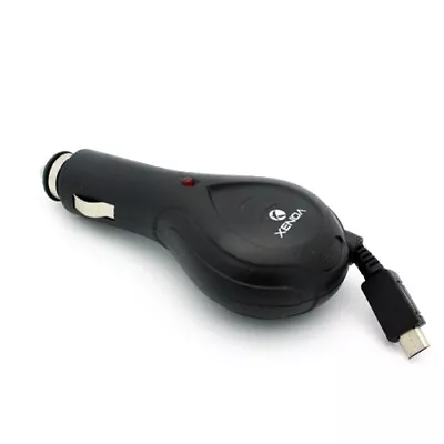 Retractable Rapid Car Charger DC Power Adapter MicroUSB For Cell Phones • $8.43