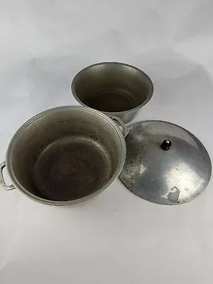 Vintage Aluminum Super Maid Cookware 9” 2.5 QT Pot Dutch Oven Kettle Insert Pan • $19.97