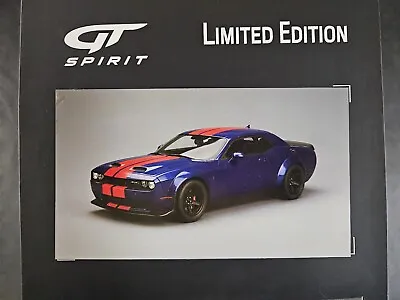 Gt Spirit 1:18 Scale 2021 Dodge Challenger Super Stock Resin Model Car Gt362 New • $149.95