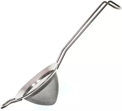 BarBits Fine Mesh Cocktail Strainer - Stainless Steel Conical Mesh Sieve • £11.19