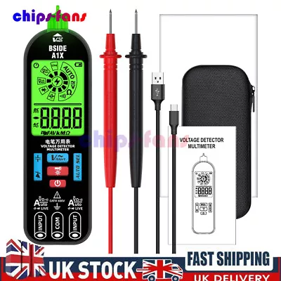 A1X Mini Multimeter Digital Tester Voltage Detector DC/AC Voltage Resistance UK • £19.99