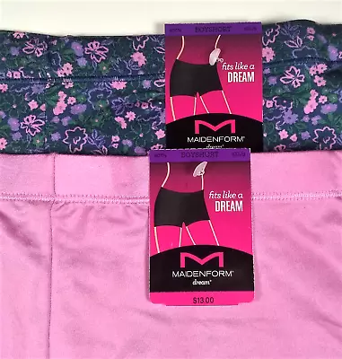 Maidenform Womens 2XL / 9 Boyshort Panties Fits Like A Dream 2 Pair NEW • $15.95